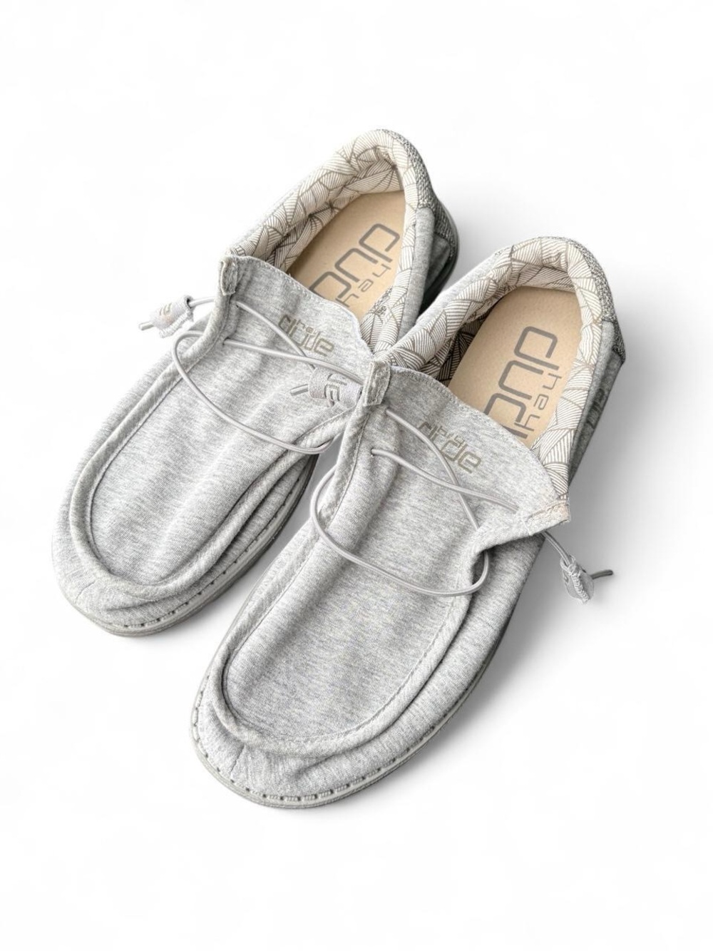 HEYDUDE Wally Stretch Jersey Slip-On Shoes – Light Gray, Men’s 11